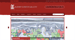 Desktop Screenshot of albanycentergallery.org